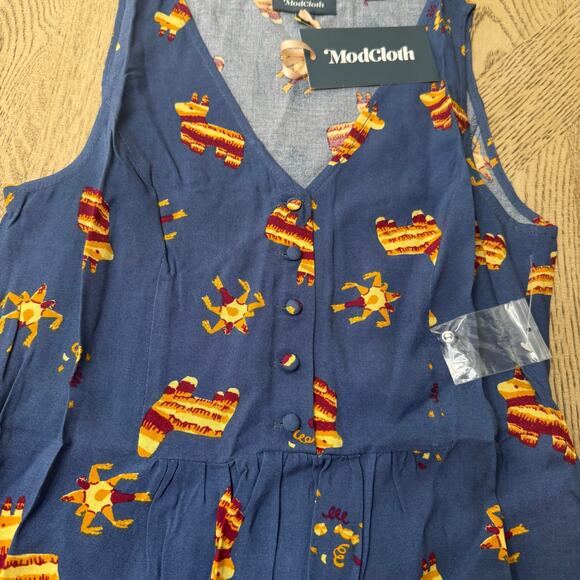 ModCloth Piñata Print Quick Remix Sleeveless Tunic XXS - Picture 4 of 10